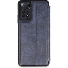 Herşeytrend Xiaomi Redmi Note 12 Pro 4g Kılıf Flip Cover - Lacivert
