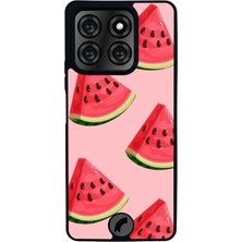 Scaleta Case Reeder S71 Uyumlu Karpuz Tasarımlı Glossy Mat Siyah Silikon Telefon Kılıfı