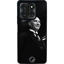 Scaleta Case Reeder S71 Uyumlu Atatürk Tasarımlı Glossy Mat Siyah Silikon Telefon Kılıfı