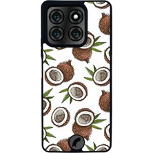 Scaleta Case Reeder S71 Uyumlu Coconat Tasarımlı Glossy Mat Siyah Silikon Telefon Kılıfı