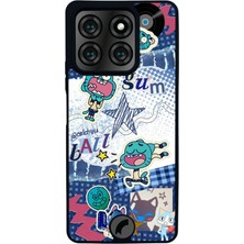 Scaleta Case Reeder S71 Uyumlu Çizgi Film Karakteri Tasarımlı Glossy Mat Siyah Silikon Telefon Kılıfı