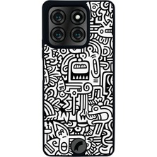Scaleta Case Reeder S71 Uyumlu Vintage Tasarımlı Glossy Mat Siyah Silikon Telefon Kılıfı