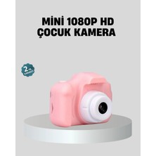 K-Yonlineticaret Mini Dijital Çocuk Kamerası 8mp Hd Ekranlı 1080P Video ve Şarjlı