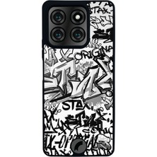 Scaleta Case Reeder S71 Uyumlu Grafiti Tasarımlı Glossy Mat Siyah Silikon Telefon Kılıfı
