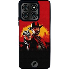 Scaleta Case Reeder S71 Uyumlu Red Dead Redemption 2 Tasarımlı Glossy Mat Siyah Silikon Telefon Kılıfı