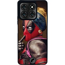 Scaleta Case Reeder S71 Uyumlu Deadpool Tasarımlı Glossy Mat Siyah Silikon Telefon Kılıfı
