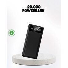 K-Yonlineticaret Çoklu Güvenlik Korumalı 20.000 Mah Powerbank Fener Özellikli