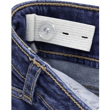 Civil Girls Püsküllü 2-5 Yaş Pantolon Kot - Mavi 2-3 Yaş