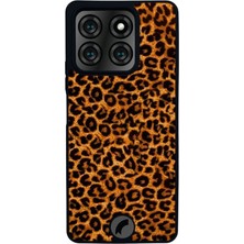 Scaleta Case Reeder S71 Uyumlu Leopar Tasarımlı Glossy Mat Siyah Silikon Telefon Kılıfı