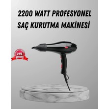 K-Yonlineticaret 2200W Fön Makinesi – Profesyonel Ac Motor, Soğuk ve Sıcak Üfleme