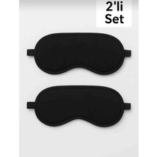 Autosar 2'li Işığı Geçirmez Yumuşak Rahat Uyku Bandı Uyku Gözlüğü Araba Ev Ofis Spa Meditasyon Göz Bandı