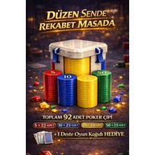 Otscraft Studio Premium Poker Set - 92 Adet Poker Fişi & Kilitli Saklama Kutusu