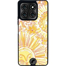 Scaleta Case Reeder S71 Uyumlu Güneş Tasarımlı Glossy Mat Siyah Silikon Telefon Kılıfı