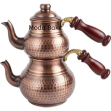 Moda Bakır Mini Boy Bakır Çaydanlık Oksit