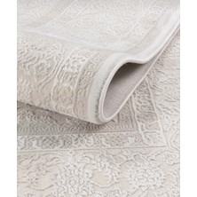 Elvey Home 7135 Krem Modern Desen Doğal Taban Koridor Mutfak Çocuk Oturma Odası Salon Halı Yolluk