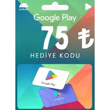 75 Tl Google Play Hediye Kartı