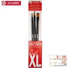 Talens : Art Creation School Sentetik Fırça Seti : 3'lü Set (Extra Large)