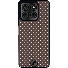Scaleta Case Reeder S71 Uyumlu Puantiye Tasarımlı Glossy Mat Siyah Silikon Telefon Kılıfı