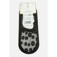 Starseven Çiçek Dantel Babet Çorap