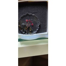 Miina Aksesuar Epoksi Renkli Taşlarla Süslenmiş Cilcekli Anahtarlık