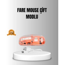 K-Yonlineticaret Çift Modlu Kablosuz Bluetooth 5.0 + 2.4ghz Mouse – 3 Cihaz Bağlantılı, Hızlı Geçiş