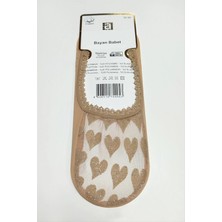 Starseven Kalp Dantel Babet Çorap