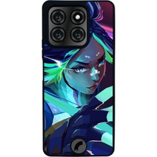 Scaleta Case Reeder S71 Uyumlu Valorant Tasarımlı Glossy Mat Siyah Silikon Telefon Kılıfı