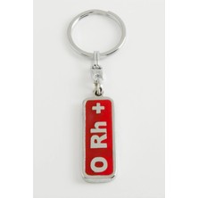 Zenvia 0 Rh Pozitif Kan Grubu Metal Anahtarlık ZNVBJTR-23577