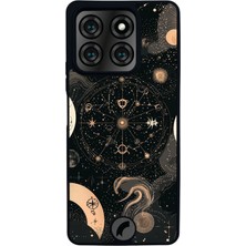 Scaleta Case Reeder S71 Uyumlu Astral Tasarımlı Glossy Mat Siyah Silikon Telefon Kılıfı