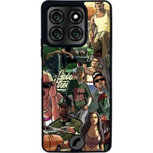 Scaleta Case Reeder S71 Uyumlu Gta Tasarımlı Glossy Mat Siyah Silikon Telefon Kılıfı