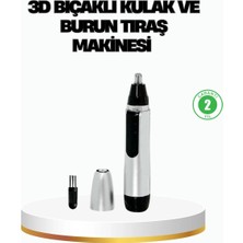 Starseven 3D Bıçaklı Burun ve Kulak Tıraş Makinesi Pil Ile Çalışan Taşınabilir Model