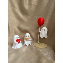 Mibe.co Sevimli Hayalet 3'lü Figür Dekorasyon