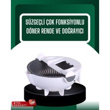 K-Yonlineticaret Çok Amaçlı Hazneli Sebze Rende Doğrayıcı ve Soyucu