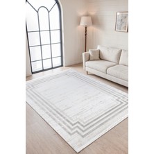 Elvey Home 7104 A.gri Modern Desen Doğal Taban Koridor Mutfak Çocuk Oturma Odası Salon Halı Yolluk