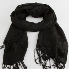 Starseven Siyah Renkli Keten Şal 50*165