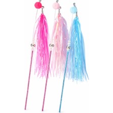 Odesiapet Ponpon Zilli Top Olta Kedi Oyuncağı 50 cm