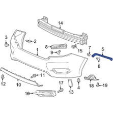 TŞT Honda Civic Fc5 Arka Tampon Braketi Sol 2016- (Oem No:  71598-TBA-A00)