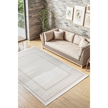 Elvey Home 7109 Krem Modern Desen Doğal Taban Koridor Mutfak Çocuk Oturma Odası Salon Halı Yolluk