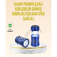 Glowify Store Katlanabilir USB Çıkışlı Kamp Feneri – Şarj Edilebilir, Dayanıklı ve Çok Fonksiyonlu