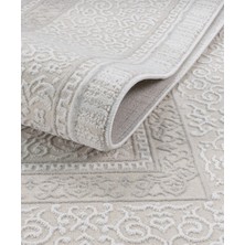 Elvey Home 7105 Krem Modern Desen Doğal Taban Koridor Mutfak Çocuk Oturma Odası Salon Halı Yolluk