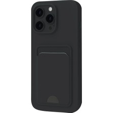 Herşeytrend Iphone 16 Plus Kılıf Kelvin Kartvizitli Silikon - Siyah