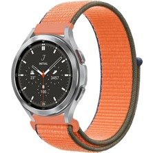 Eco Port Watch 22MM Hasırlı Cırtcırtlı Kordon - Turuncu