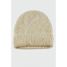 Starseven Tüylü Katlamalı Bayan Bere