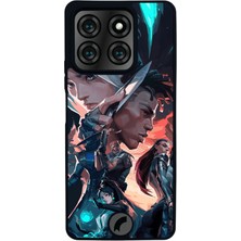 Scaleta Case Reeder S71 Uyumlu Valorant Tasarımlı Glossy Mat Siyah Silikon Telefon Kılıfı