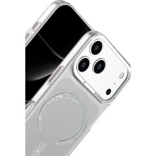 Najmaddin Joko Apple Iphone 17 Pro Max Tash Diamond Magsafe Kapak - Beyaz