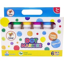 Timion Lino Dot Markers 6'lı Yıkanabilir