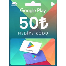 50 Tl Google Play Hediye Kartı