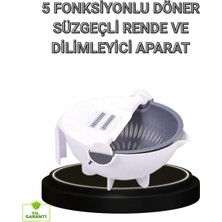 K-Yonlineticaret Çok Fonksiyonlu Döner Rende Süzgeç Hazneli Ergonomik Sebze Doğrayıcı
