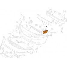 TŞT Volvo S40 V50 Ön Tampon Braketi Plas Sağ 2004- (Oem No:  31265395)