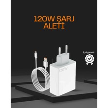 K-Yonlineticaret 120 Watt Type C Şarj Başlığı Poco X3 X4 X5 Pro Uyumlu